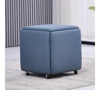 Taburete otomano para fiesta al aire libre, organizador de sofá, impermeable, apilable, 5 en 1, cubo de asiento para sala de estar, dormitorio, asiento creativo, silla cuadrada (tamaño: 36 x 36 x 38
