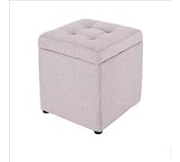 Taburete otomano para sofá, taburete de almacenamiento, multifuncional, cuadrado, marco de madera, reposapiés con memoria, moda, simple, dormitorio, decoración otomana, taburete para zapatos (natural)