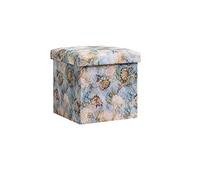 Taburete otomano plegable con tapa, asiento de cubo multifuncional para sala de estar, dormitorio y organización de oficina