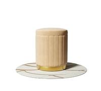 Taburete otomano plegable multicolor, reposapiés de madera con tapa abierta, tapicería de franela suave, reposapiés versátil para sala de estar y dormitorio