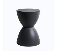 Taburete otomano redondo de polipropileno ecológico de 11 pulgadas, moderno reposapiés, silla de hogar, sala de juegos, taburete de recepción, no requiere montaje, gris oscuro, estrella de luz