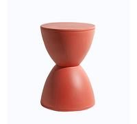 Taburete otomano redondo moderno y ecológico de 11 pulgadas, color rojo, para hogar/sala de juegos, taburete de vestidor, taburete de recepción de estudio, sin montaje, estrella de luz