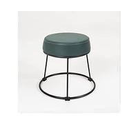 Taburete otomano Taburete de asiento suave Taburete pequeño otomano con acento Taburete de comedor Taburete con patas de hierro y metal Taburete de tocador Taburete para zapatos para sala de estar (az