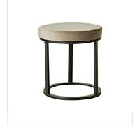 Taburete otomano Taburete pequeño nórdico Taburete redondo Taburete de maquillaje Reposapiés Otomano Moderno Minimalista Taburete para cambiar zapatos Taburete para zapatos para sala de estar (natural