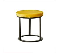 Taburete otomano Taburete pequeño nórdico Taburete redondo Taburete de maquillaje Reposapiés Otomano Moderno Minimalista Taburete para cambiar zapatos Taburete para zapatos de sala de estar (Amarillo)