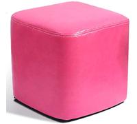 Taburete otomano tapizado de cuero con forma de cubo, de madera maciza, cuadrado, para sala de estar, mesa de café, tamaño pequeño, 30,5 x 30,5 x 30,5 cm, color K.