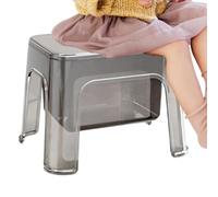 Taburete para Ducha Asiento Portátil Transparente para Ducha con Espacio de