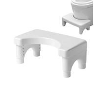 Taburete para Inodoro,Taburetes de Inodoro Antideslizantes Inclinados 5° con Alturas Regulables - Accesorios para Caca de baño, Silla Ajustable para Pacientes, Personas Mayores, Mujeres Yusheng