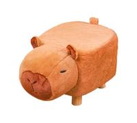 Taburete para niños, bonito taburete con forma de capibara de dibujos animados, silla cómoda para asiento de niña, entrada, banco, reposapiés, sala de estar, hogar, interior, diario