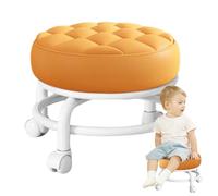 Taburete para Pies - Taburete para Pies Plegable Que Ahorra Espacio | Taburete Giratorio, Silla Duradera De Sintético, Ligera Y Resistente, Taburete Plegable con Soporte De Carga para Hogares Y