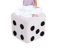 Taburete pequeño cubo, silla cubo de entrada - pequeño reposapiés para el salón - Taburete cuadrado extraíble y lavable de 7,87 x 7,87 x 7,87 pulgadas para un cambio cómodo de zapato