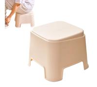 Taburete pequeño para cocina, baño, ducha, reposapiés ligero para uso familiar adolescente en baños, dormitorios y espacios de estar, interiores y exteriores, fácil de transportar