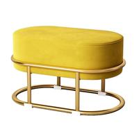 Taburete pequeño para sala de estar, ligero, de lujo, cambiador de zapatos, sofá, taburete ovalado cómodo para sentarse, taburete bajo, taburete de descanso
