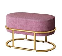 Taburete pequeño para sala de estar, ligero, de lujo, cambiador de zapatos, sofá, taburete ovalado cómodo para sentarse, taburete bajo, taburete de descanso