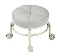 Taburete pequeño taburete con ruedas, taburete de bajo rodamiento resistente con rueda, soporte de carga otomano de 550 libras, asiento rodante, taburetes cortos con ruedas giratorias universales