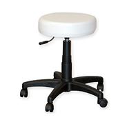 Gima 45220 taburete Vercelli con respaldo y Anillo, NEGRO