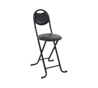 Taburete Plegable Acolchado Basic con Respaldo 35x43x73cm 7house