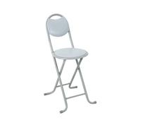 Taburete Plegable Acolchado Basic con Respaldo 35x43x73cm 7house
