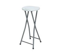 7H SEVEN HOUSE Taburete Plegable Alto Blanco 30x76cm 7house