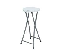 THINIA HOME Taburete Plegable Alto Blanco 30x76cm