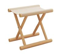 Taburete Plegable - Asiento Plegable, diseño práctico, Estructura de Base de Madera, Asiento de Tela, Soporte Multiusos fácil de Transportar, Pieza de mobiliario para el hogar Que Ahorra Espacio