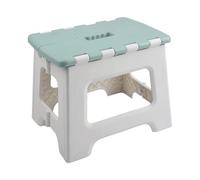 Taburete plegable con ahorro de espacio, ideal para llegar a estantes altos o encimeras de forma segura (verde)