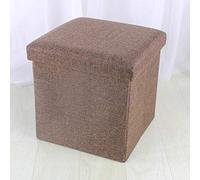 Taburete plegable con almacenamiento para asiento de cubo pequeño, 350 libras, otomana con patrón lleno de estrellas, 76 x 38 x 38 cm (30 x 30 x 30 cm)