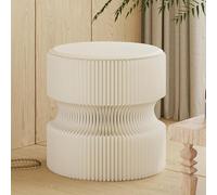 Taburete plegable con cojín de poliuretano, silla redonda de papel plegable portátil, fuerte fuerza de apoyo, se puede utilizar como mesa auxiliar, ideal para el hogar, fiestas, exposiciones de