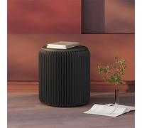 Taburete plegable con cojín de poliuretano, silla redonda de papel plegable portátil, fuerte fuerza de apoyo, se puede utilizar como mesa auxiliar, ideal para el hogar, fiestas, exposiciones de