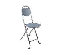7H SEVEN HOUSE Taburete Plegable con Respaldo 32x36x73.5cm 7house