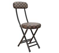 Taburete plegable con respaldo y asiento acolchado, silla de altura ajustable para escritorio de oficina, tocador, solución de almacenamiento que ahorra espacio para cualquier habitación, elegante