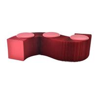 Taburete plegable de acordeón para sofá, silla de papel kraft, taburete relajante para cambiar zapatos, ideal para la escuela, cocina, sala de estar y comedor