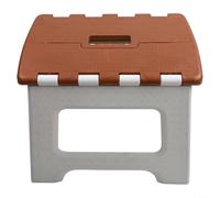 Taburete plegable de ahorro de espacio, ideal para llegar a estantes altos o encimeras de forma segura (marrón)