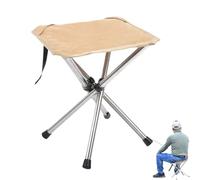 Taburete plegable de camping, silla portátil para exteriores, asiento de pesca ligero, marco de acero inoxidable resistente, configuración rápida y sin esfuerzo, 27,5 x 27,5 x 30 cm, para jardinería