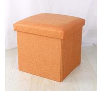 Taburete plegable de cubo con almacenamiento para asiento pequeño, 158.8 kg, diseño de ahorro de espacio, lleno de estrellas, 76 x 38 x 38 cm