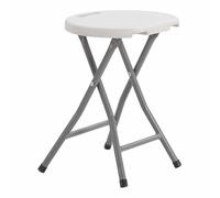 Taburete Plegable EDM 73798 Blanco 33 x 30 x 45 cm - Marca: EDM Product - EAN: 8425998737981