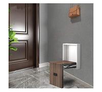 Taburete plegable para cambiar zapatos, diseño ergonómico montado en la pared, ahorra espacio con fuerte capacidad de carga, tablero respetuoso con el medio ambiente