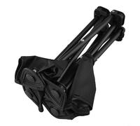 Taburete plegable para exteriores con diseño ligero y apertura y cierre rápido en un segundo, tela transpirable y patas de aleación de aluminio resistentes para mayor estabilidad (negro grande)