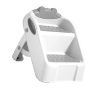 Taburete plegable para niños pequeños, fácil de llevar, escalera auxiliar de 2 escalones para entrenamiento de orinal para niños