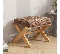 Taburete plegable para sala de estar, reposapiés compacto y cambiador de zapatos, taburete portátil bajo, taburete pequeño versátil para el hogar y mesa de café (Geel: D)