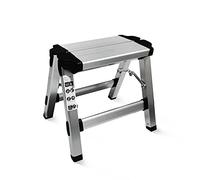 Taburete Plegable pequeño Plegable de un Solo escalón con Gran Capacidad de Carga de 330 Libras para Cocina, baño, Armario, Garaje, jardín