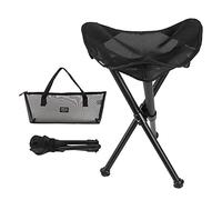 Taburete plegable portátil con trípode de viaje, silla de campamento de pesca, taburete para acampar al aire libre, senderismo, caza, silla de 3 patas