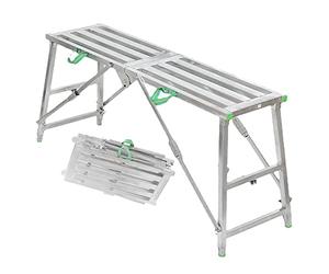 Taburete plegable portátil de altura ajustable para mejoras del hogar, equipo de andamio de tecnología de metal para parchear paneles de yeso o limpiar ventanas, A-180 cm