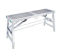 Taburete plegable portátil para caballo, plataforma de trabajo galvanizada, diseño de malla para decoración del hogar, artículos de elevación y pintura de pared, herramienta de ingeniería versátil de