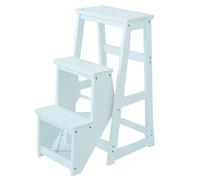 Taburete plegable portátil para escalar, escalera de madera maciza, elegante banco de zapatos, ideal para baño y uso doméstico, taburete bajo fuerte y ligero