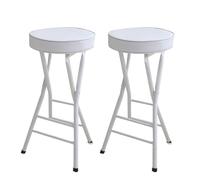 Taburete plegable portátil sin respaldo, solución que ahorra espacio para cocina, bar o sala de recreación, diseño ligero y compacto para un fácil almacenamiento y uso