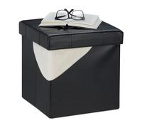 Taburete plegable reposapiés acolchado baúl decorativo ligero puff plegable