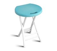 Taburete plegable resistente con asa para barra de cocina y uso al aire libre, soporta 220 libras de capacidad