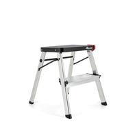 Taburete Plegable Rolser de Aluminio M2 220 Peldaño Ancho - Negro