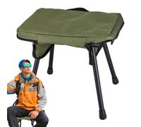 Taburete portátil | Carga máxima de 80 kg y asiento ligero - Taburete plegable portátil, para pesca, senderismo, excursionismo, viajes, picnic, actividades al aire libre, jardín y parte trasera